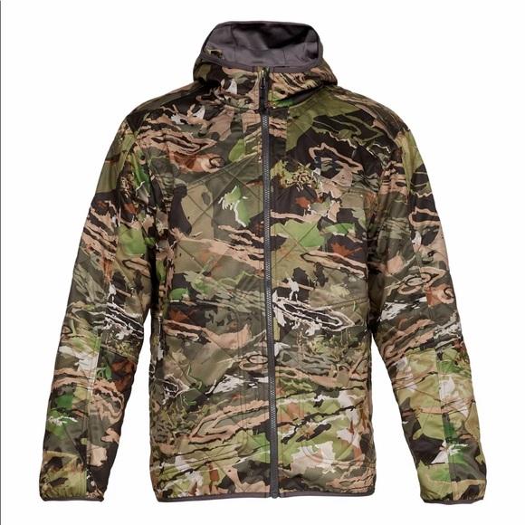 NWT Mens Under Armour Storm Brow Tine Forest Camouflage Hunting Jacket - Picture 3 of 9